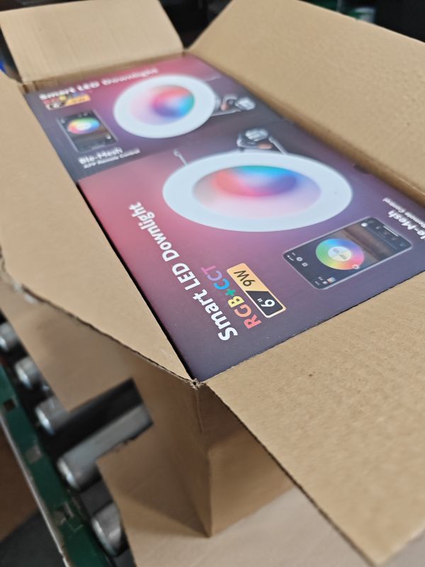 Photo 1 of VANANCE Smart Can Light 6 Inch, WiFi & Bluetooth LED Downlight 6Pack, Multicolorred, Dimmeble, 2700K-6500K CCT Selectable, RGBCW Remote LED Recessed Lighting Compatible with Alexa Google Home