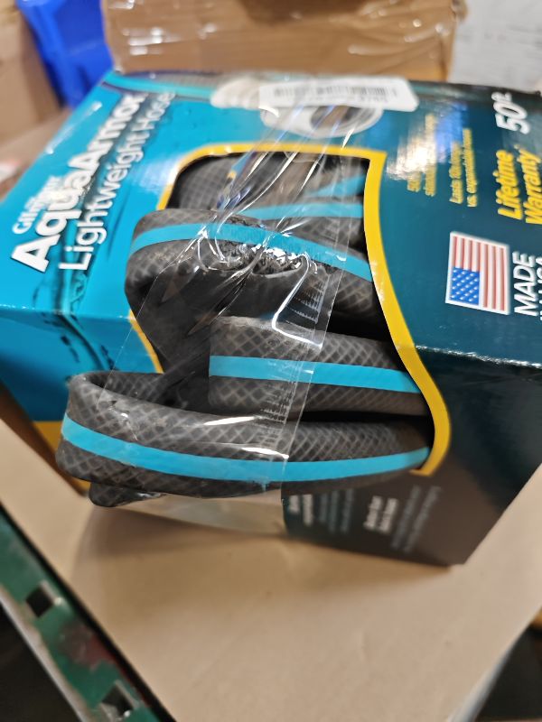 View 2 of Gilmour AquaArmor Lightweight Hose 50' Black/Aqua