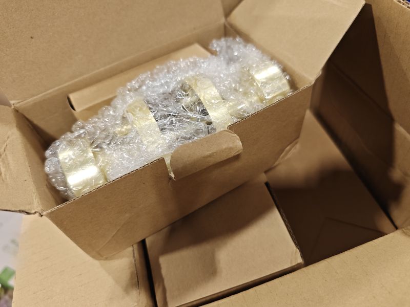 Photo 1 of Haidms Brushed Gold Privacy Door Knobs - 6 Pack