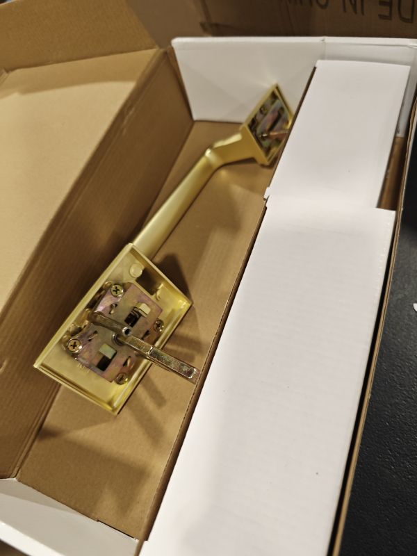 Photo 1 of Goldenwarm Front Door Handle and Deadbolt Set, Gold Front Door Lock Set with Reversible Handle Lever, Modern Front Door Hardware, Front Door Handles and Locks