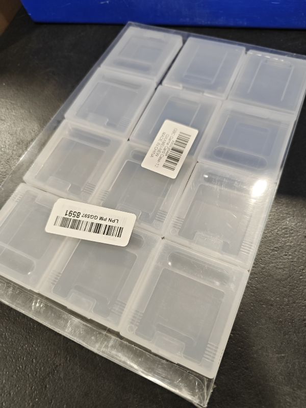 Photo 1 of GXXMEI 12PCS Clear Protective Game Cartridge Case Storage Box Suitable for Nintendo Gameboy Color GBC GB GBP