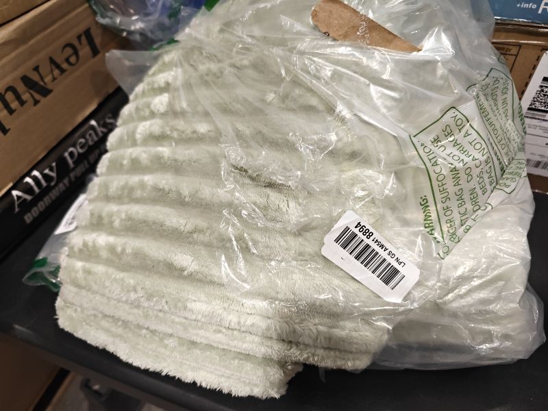 Photo 1 of Smiry Waterproof Couch Cover - Green Plush Flannel