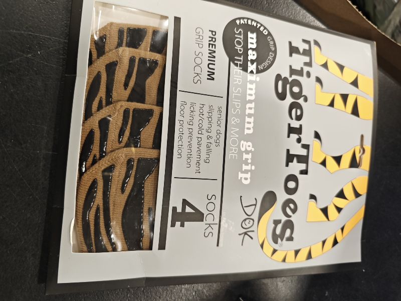Photo 1 of DOK TigerToes Premium Non-Slip Dog Socks - X-Large