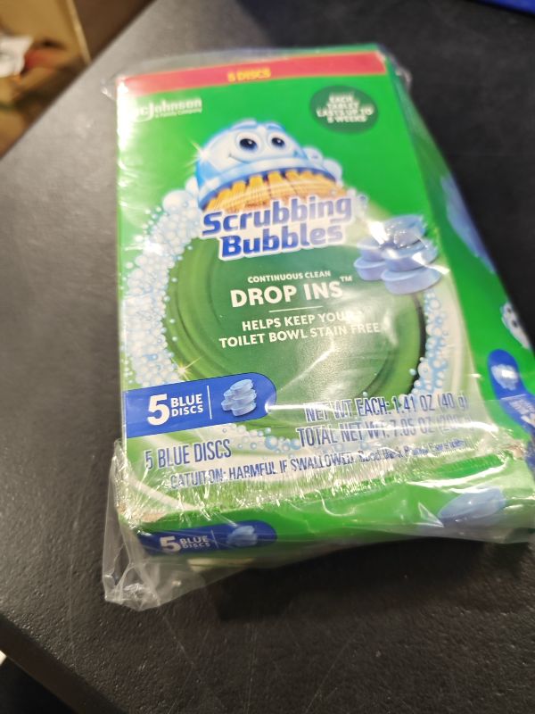 Photo 1 of Scrubbing Bubbles Continuous Clean Toilet Tank Drop-Ins, 5 Count