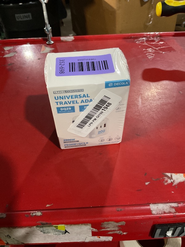 View 2 of ***FACTORY SEALED***
decqle Universal Travel Adapter with 2 USB-C, 1 USB-A, 200+ Countries