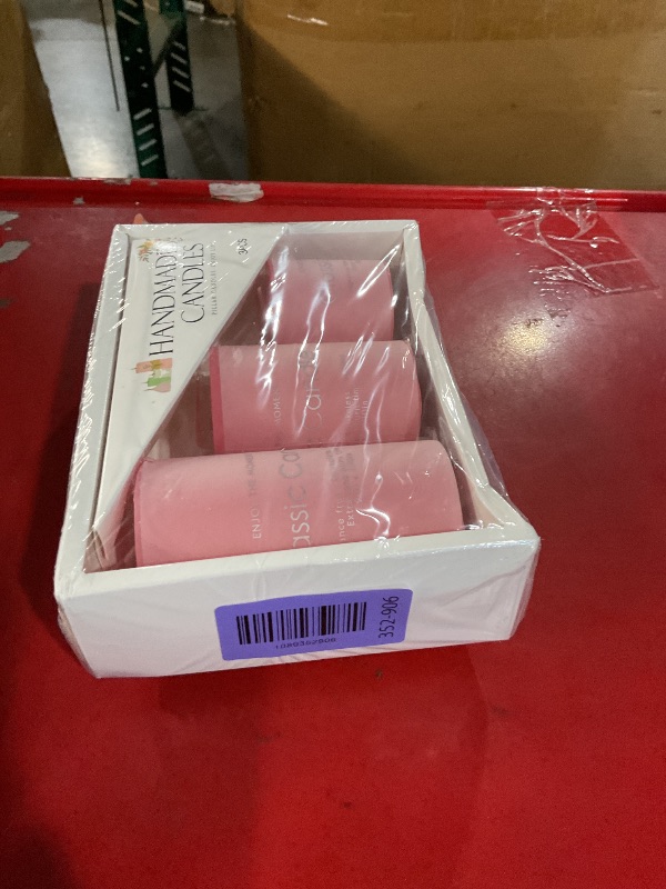 View 2 of ***FACTORY SEALED***
Niki Pink Pillar Candles 3-Pack