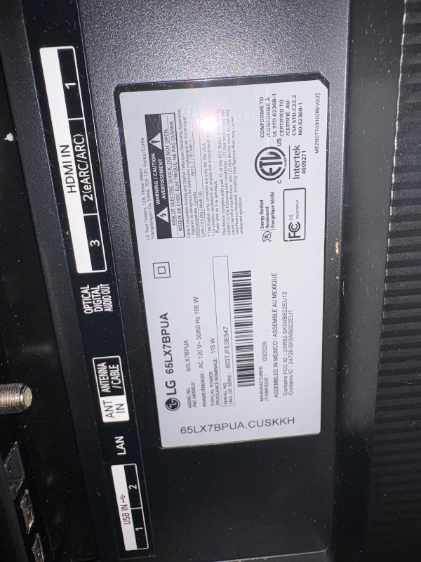 View 3 of LG 65-Inch QNED AI LX7B Series Mini LED Smart TV