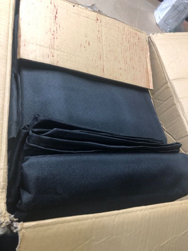 View 3 of **MISSING 2 TABLECLOTHS** sancua 6 Pack Black Polyester Tablecloths 90x156 Inch