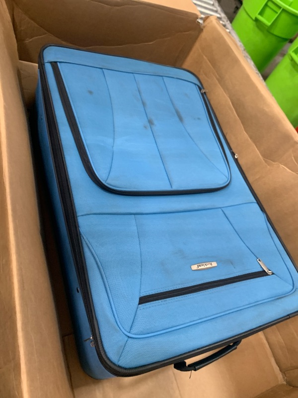 View 6 of ***** SEE NOTES ********* Rockland 4-Piece Expandable Luggage Set, Blue