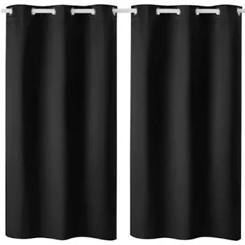 View 1 of ***PARTIAL SET ***FMFUNCTEX Blackout Curtains , 96 Inch Length (Set of 2), Missing 1