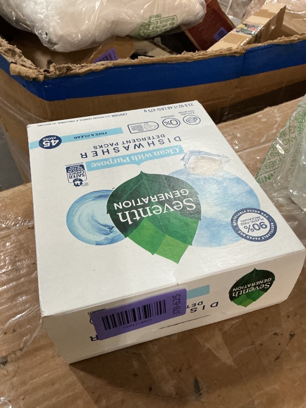 View 2 of ***PARTIAL SET***Seventh Generation Dishwasher Detergent Packs Free & Clear for sparkling dishes Dishwasher tabs 45 count