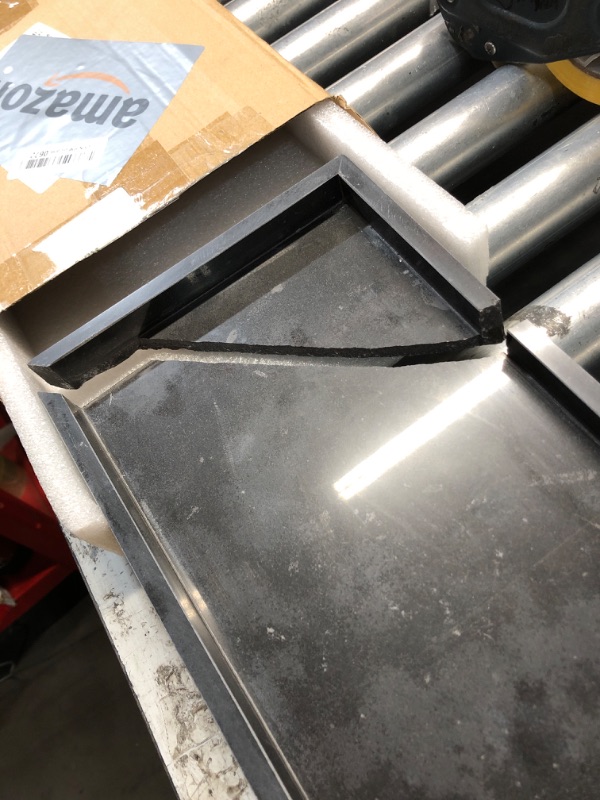 View 2 of ***DAMAGED - SEE NOTES/PICTURES***Moreast Black Marble Tray 12" x 8"