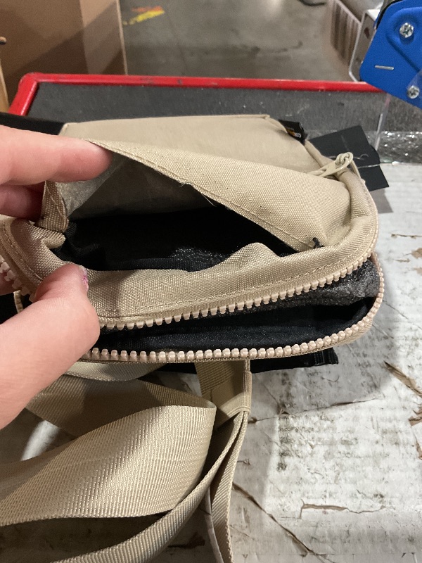View 3 of ** has a rip on the front **
CONCEPT GLOBAL Travel Sling Bag, Anti-Theft Crossbody Bag