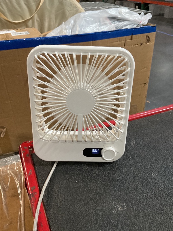 View 2 of ***NO CHARGER*** Cooperwin Portable Travel Fan for Sleeping, 6.8" Small Desk Fan Quiet
