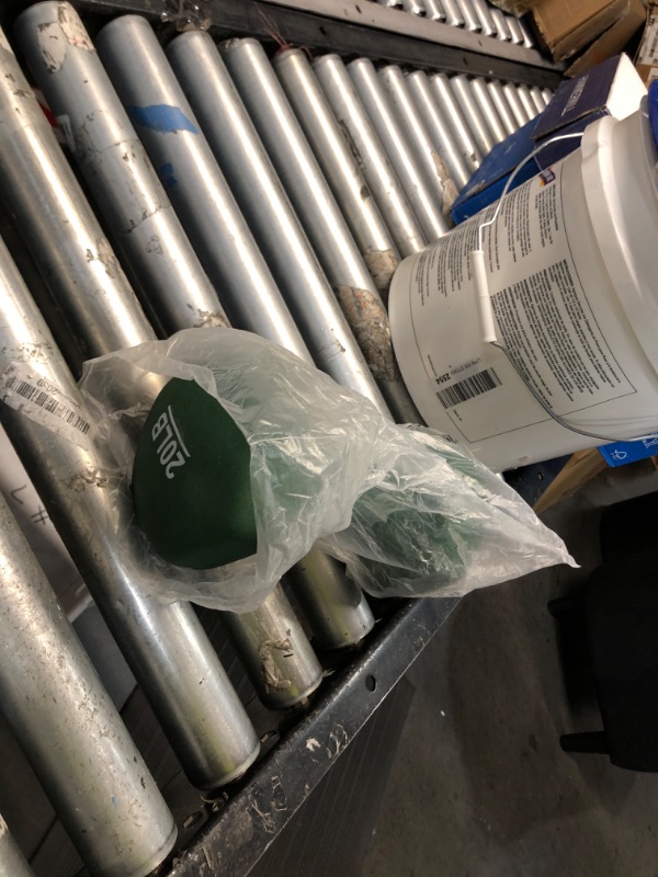 View 2 of ***MISSING 1***
Amazon Basics Neoprene Hexagonal Dumbbells (Pair) - 20 Pounds, Dark Green