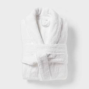 View 1 of 1 WHITE ADULT BATHROBE SIZE 88A