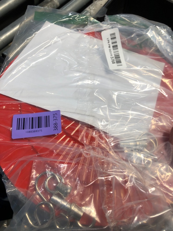 View 2 of [2 Pack] 11.5" Metal Bird Feeder Rain Guard - Red
