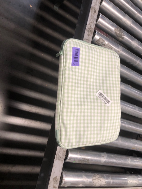 View 2 of ***GREEN, NOT  BLUE*** Donloise Puffy Laptop Sleeve 13-inch Green