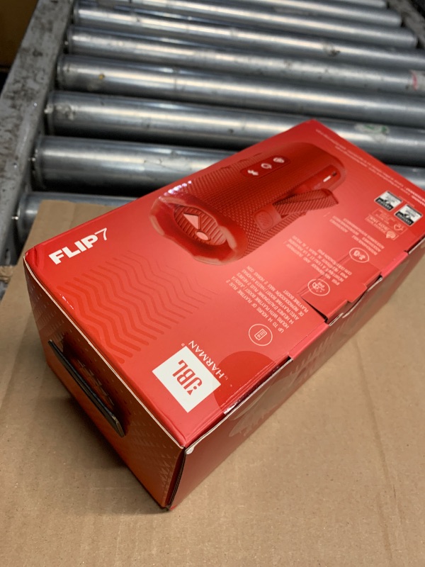 View 6 of ***FACTORY SEALED***JBL Flip 7 JBLFLIP7REDAM Portable Bluetooth Speaker, Red