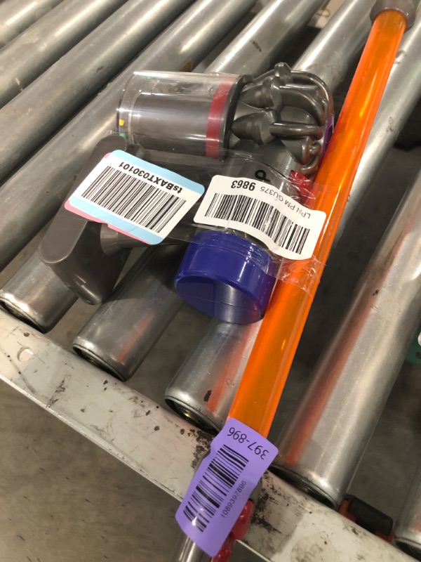 View 2 of ***missing bottom piece***Casdon Dyson Cordless Vacuum Interactive & Officially Licensed Toy Dyson Vacuum for Children Aged 3+ Realistic Role-Play Fun, Purple and Orange