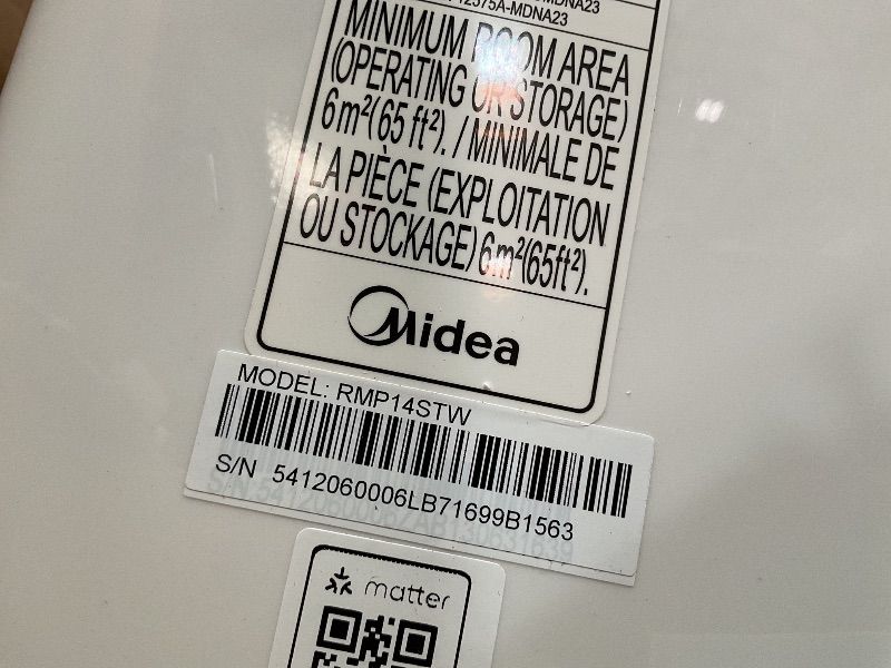 View 5 of (unfunctional) Midea Duo 14,000 BTU(12,000 BTU SACC) High Efficiency Inverter, Quiet Portable Air Conditioner, Cools up to 550 Sq.Ft., Works with Alexa/Google Assistant, Includes Remote Control&Window Kit (Renewed)
