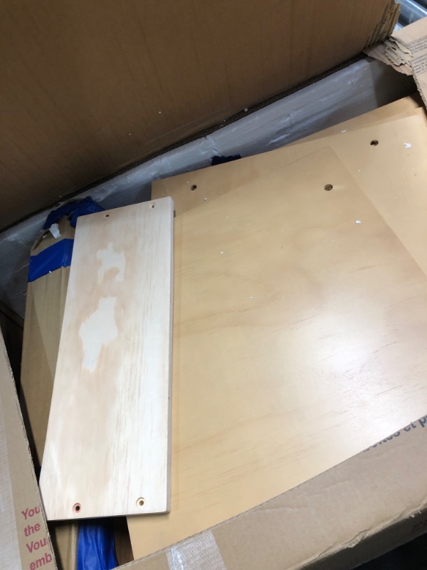 View 3 of ***PARTIAL SET - PRICE ADJUSTED***1/2**Merax L-Shaped Combination Twin Corner Platform Bed Frame with Trundle,Drawer,Built-in Desk and Led Downlight,3-in-1 Design for Bedroom