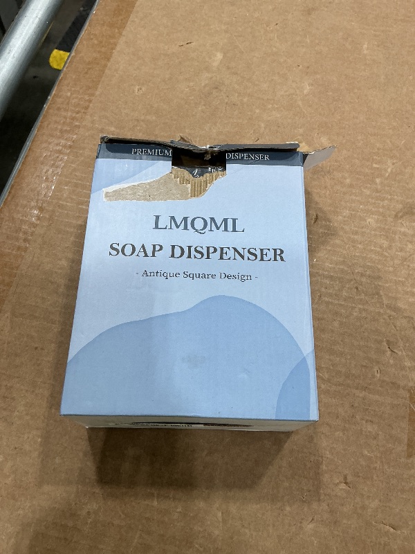View 2 of [MISSING PUMPS] LMQML Glass Soap Dispenser - 2 Pack, Black