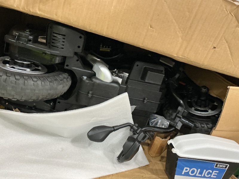 View 4 of [SOLD FOR PARTS] Garvee 12V Licensed BMW Police Motorcycle, Electric Kids Ride On Motorbike