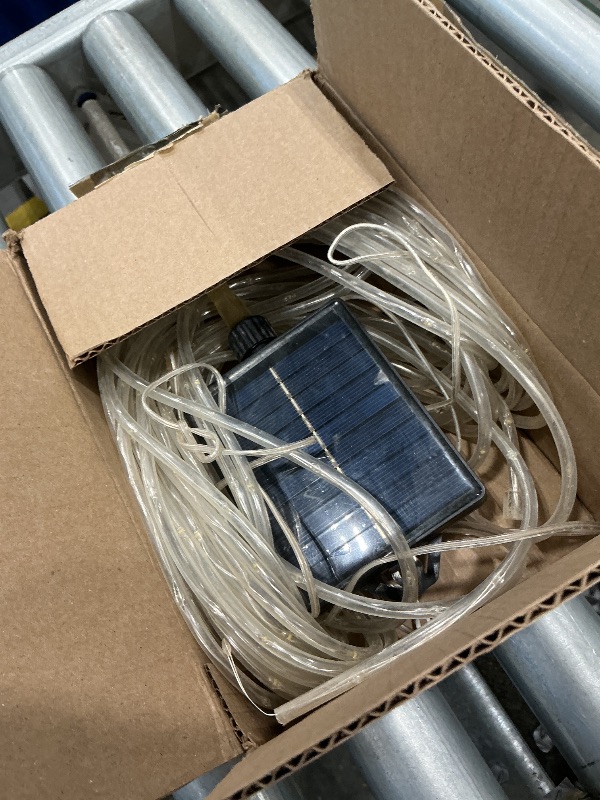 View 2 of [SOLD FOR PARTS] KNONEW Solar Rope Lights Outdoor 50FT 300LED Warm White