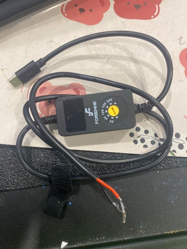 View 3 of [SOLD FOR PARTS] F FOREEMME USB C to DC Adapter Cable with LED Display