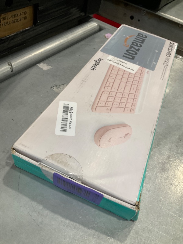 View 2 of [MISSING PARTS] Logitech MK470 Slim Wireless Combo Compact Keyboard and Mouse - Rose