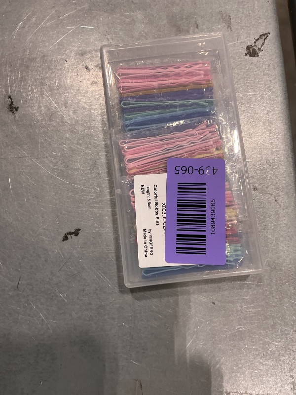 View 2 of 150 Pcs 2.2 Inch Mix Colorful Bobby Pin for Girls Women, Hair Pins with Cute Box, Colored Bobby Pins for Hair, Bobby Hair Pins Great for All Hair Types
