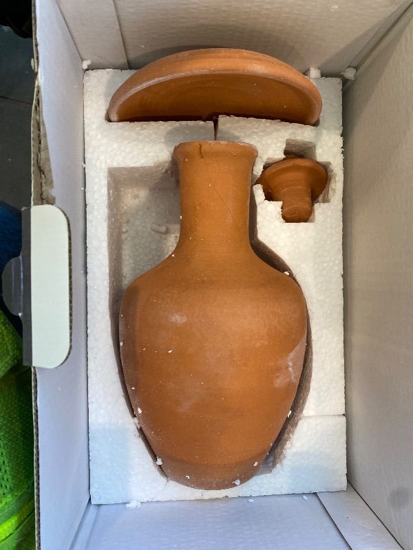 View 3 of [cracked] Hakan Unglazed Terracotta Water Pitcher Set (Small - 49.4 oz)