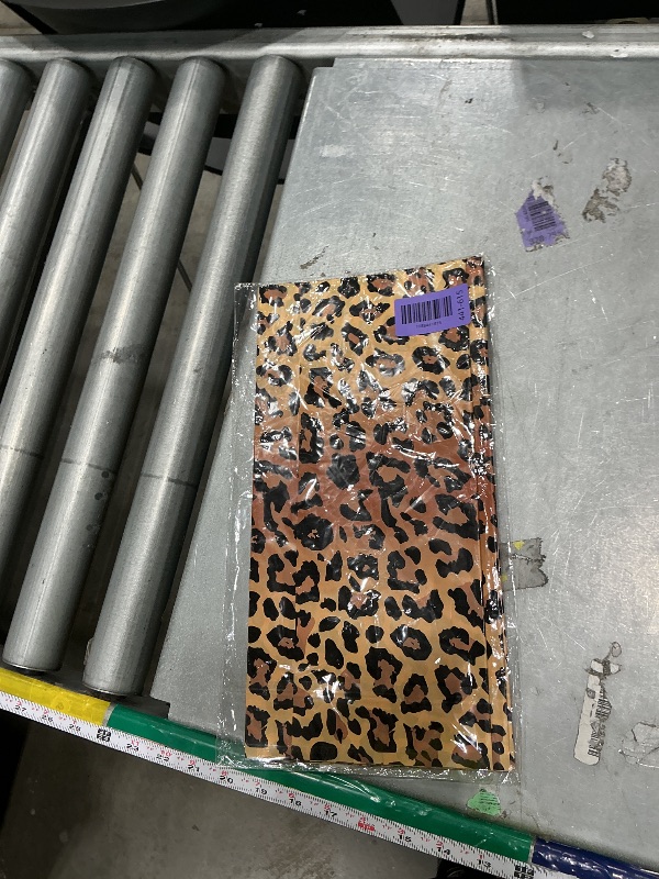 View 2 of 1 Pcs Cheetah Print Table Cloth - Plastic Leopard Tablecloth, Disposable Rectangle Brown Cheetah Table Covers for Jungle Animal Leopard Print Birthday Party Supplies Table Decorations, 54x108 Inch