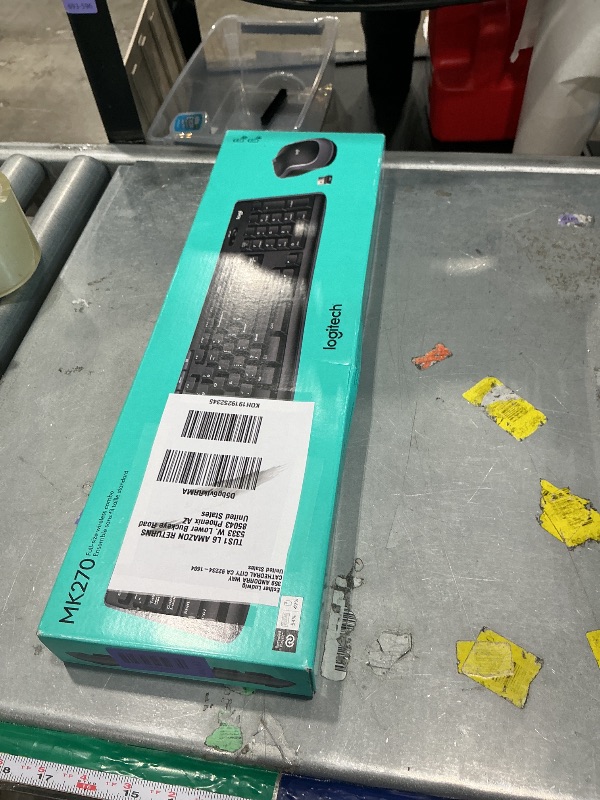 View 2 of [MISSING PARTS] Logitech MK270 Wireless Keyboard and Mouse Combo - Black