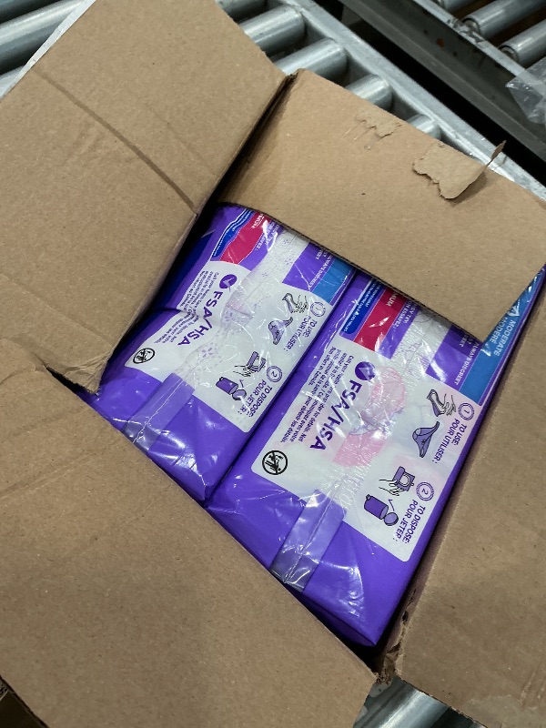View 2 of [OPENED] Always Discreet Adult Incontinence Pads for Women, Drier, 4 Drop Regular Length, Moderate Absorbency, Pads for Bladder Control Management, Bladder Leaks, & Postpartum Pads, 108ct