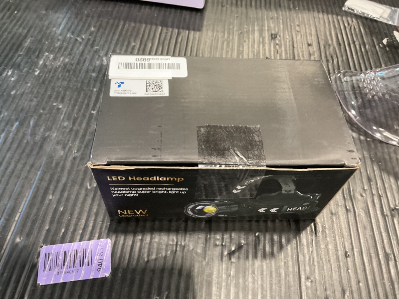 View 2 of [SOLD FOR PARTS] FINICO Rechargeable LED Headlamp Black