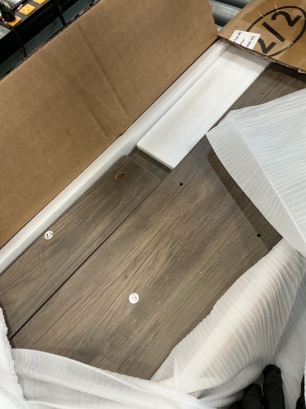 Photo 1 of DWVO Queen Bed Frame with RGB LED Lights, Charging Station, and Storage