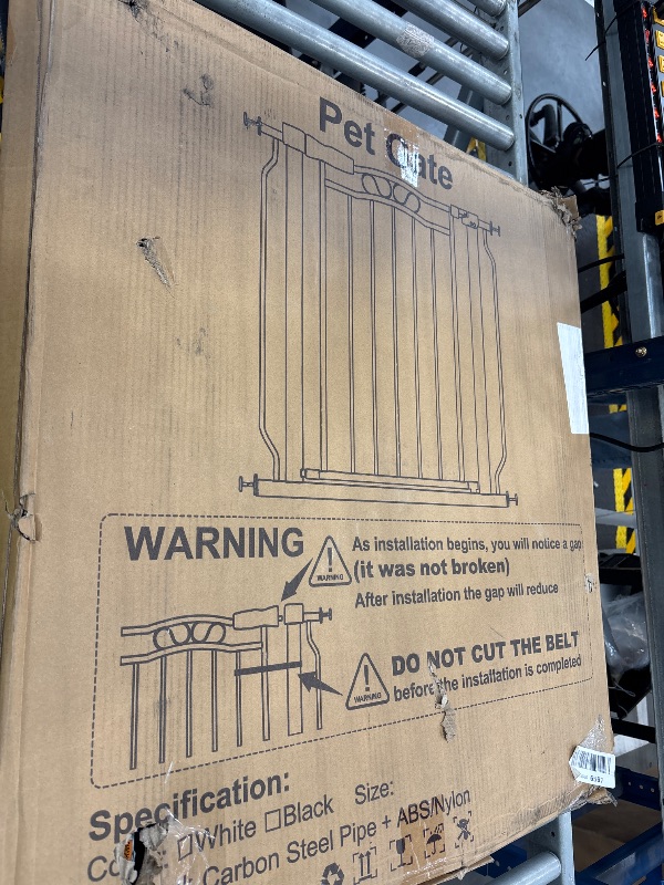 View 2 of Mornyray 62.5-71.6 Inch Extra Wide Baby Gate Pressure Mounted for Doorways
