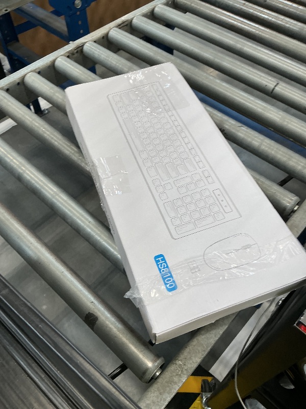 Photo 1 of RECCAZR Wireless Keyboard and Mouse Combo, Latte Color