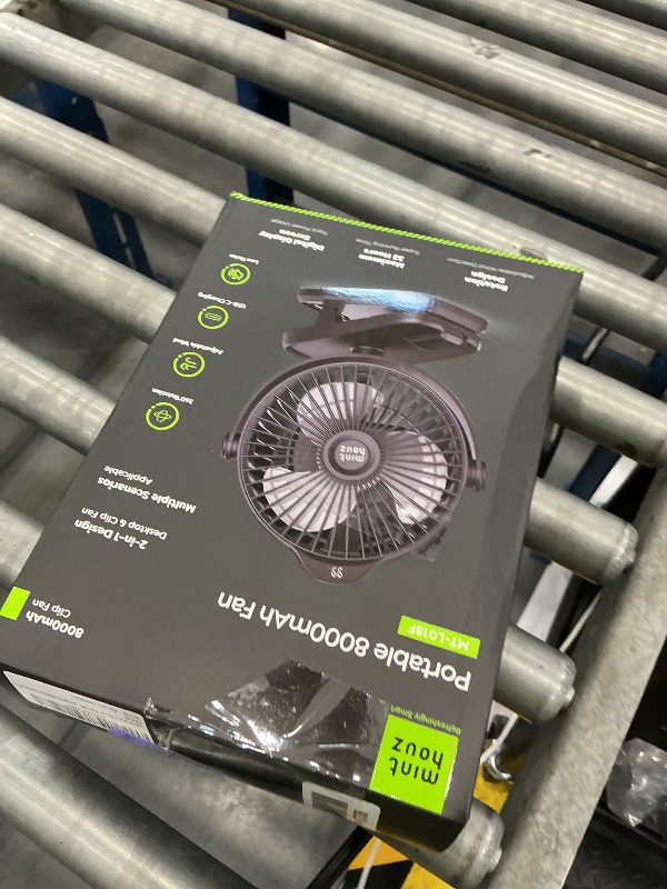 Photo 1 of Minthouz 8000mAh Rechargeable Small Clip Fan
