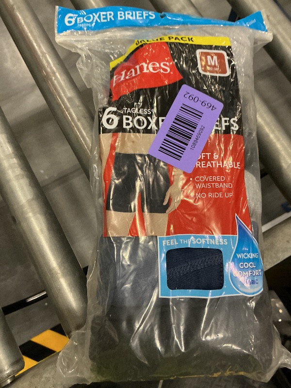 Photo 1 of Hanes mens Tagless Comfortsoft Waistband - Multiple Packs Available Boxer Briefs, 6 Pack Assorted, Medium US
