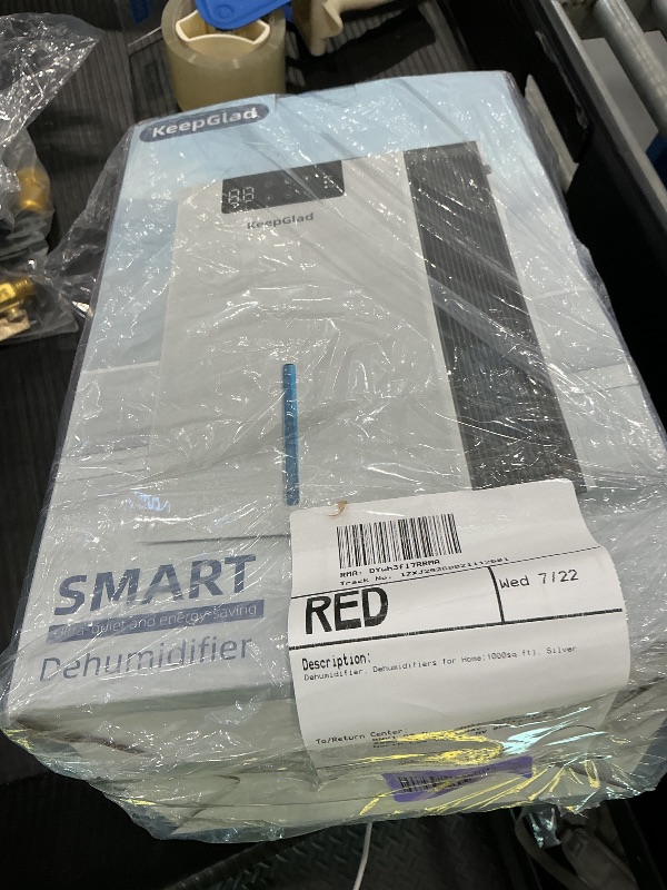 Photo 1 of Large Capacity KeepGlad Semiconductor Dehumidifier, Dehumidifiers for Basement with Drain Hose, Humidity Display, White