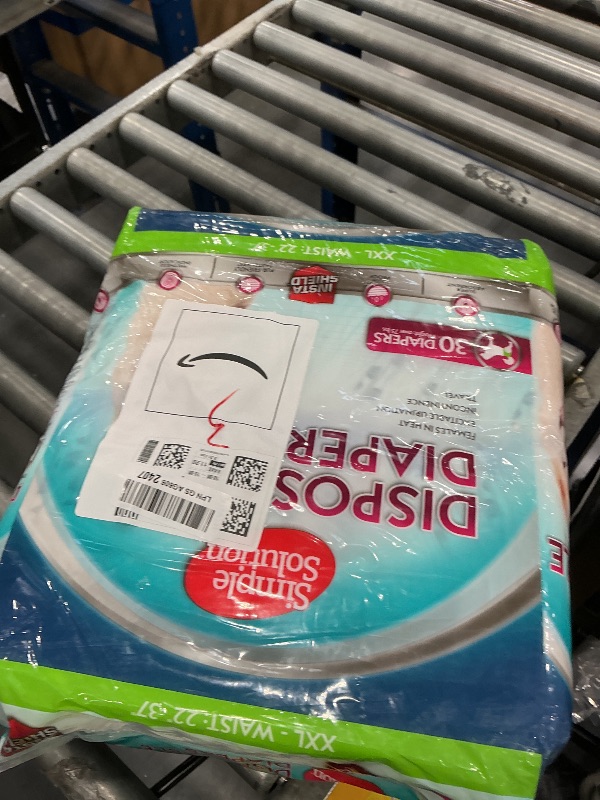 Photo 1 of Simple Solution XXL Dog Diapers, 30 Count