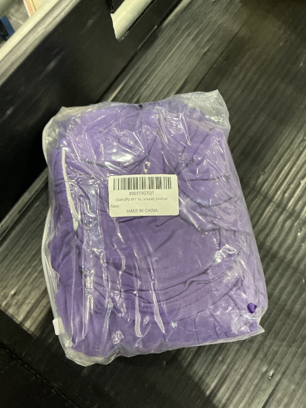 Photo 1 of IVAPUPU 6FT Table Cloth for Rectangular Spandex Purple Table Cover