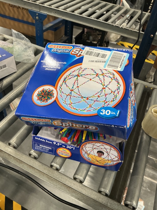 Photo 1 of Hoberman Original Sphere Rainbow, Expanding and Contracting Geometric Ball Toy, Award-Winning STEM Fidget Toy for Kids and Adults, Ages 4+