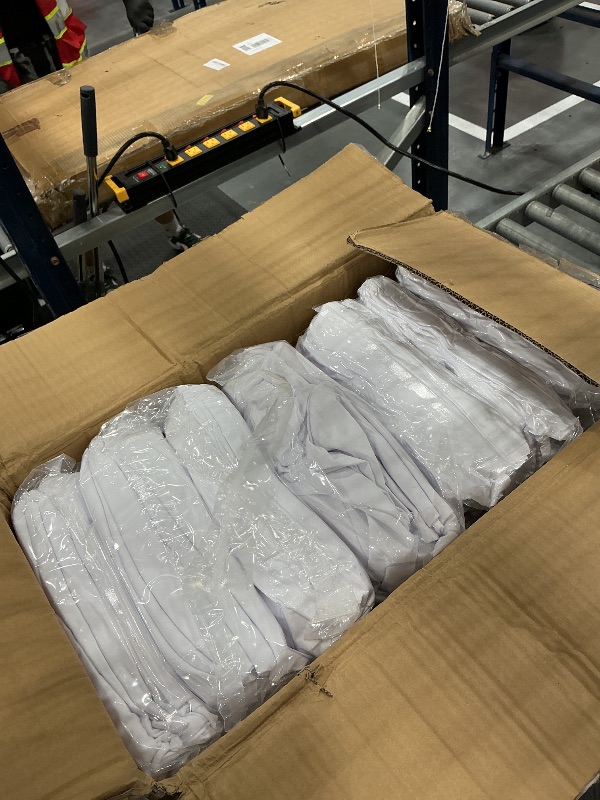 Photo 1 of Generic 100 Pcs White Dining Chair Slipcovers