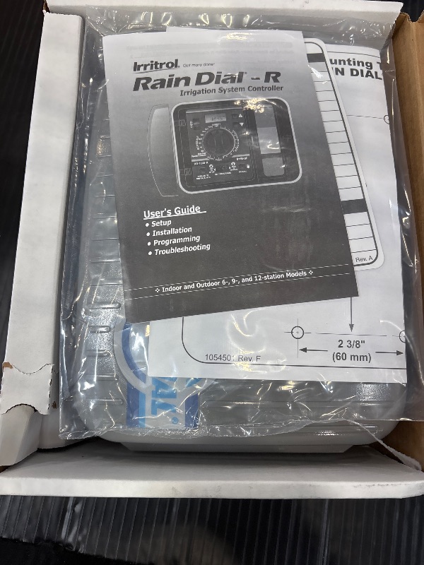 Photo 1 of Irritrol Rain Dial 6 Station Outdoor Irrigation Controller