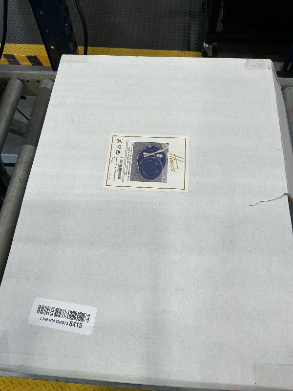Photo 1 of Hioasis 350 Pc Blue & Silver Plastic Plates Set for 50 Guests