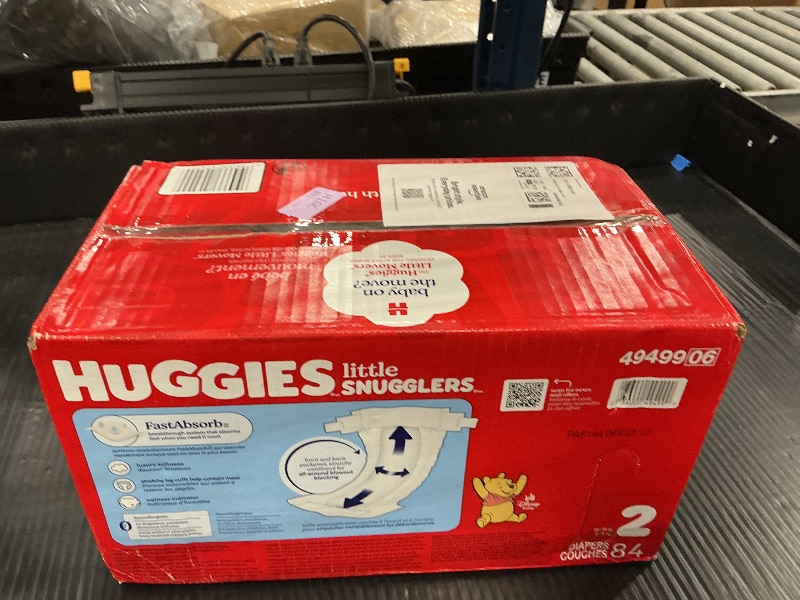Photo 1 of Huggies Little Snugglers Diapers Size 2, 84 Count